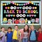 Welcome Back to School Bulletin Board Welcome Back Classroom Decoration Hippie Retro Bulletin Board Set in Our Back to School Era Cutouts for School Office Chalkboard Wall Door Decor Supply